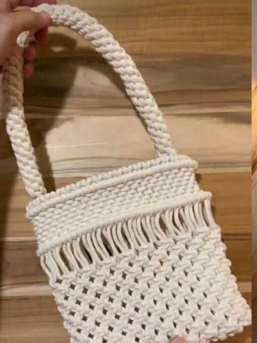 Bolsa Sanur em Macramê