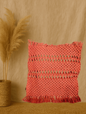 Capa de Almofada (cor terracota)
