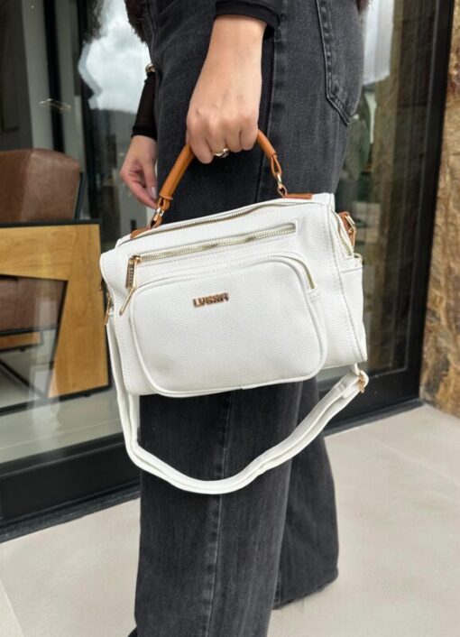 Bolsa Lyssa Modelo Bau Com Alça de Mão e Transversal