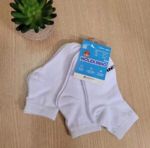 Trio de Meia Molekinho Brancas