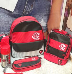 Kit Mochila Escolar Flamengo
