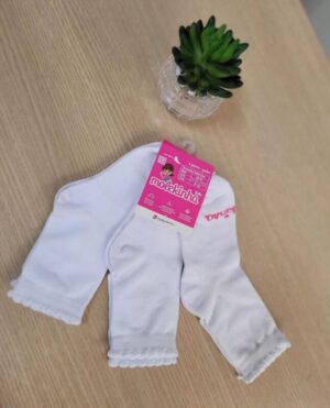 Kit Trio de Meias Molekinha Brancas