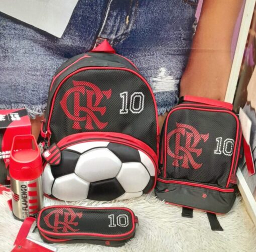 Kit Mochila Flamengo Infantil