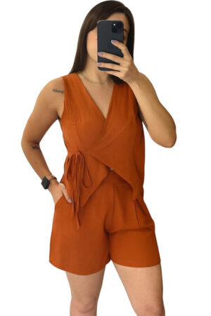 Conjunto Short e Colete Amarração