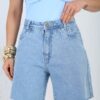 Bermuda Jeans Reta Bela