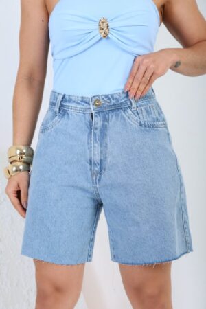 Bermuda Jeans Reta Bela