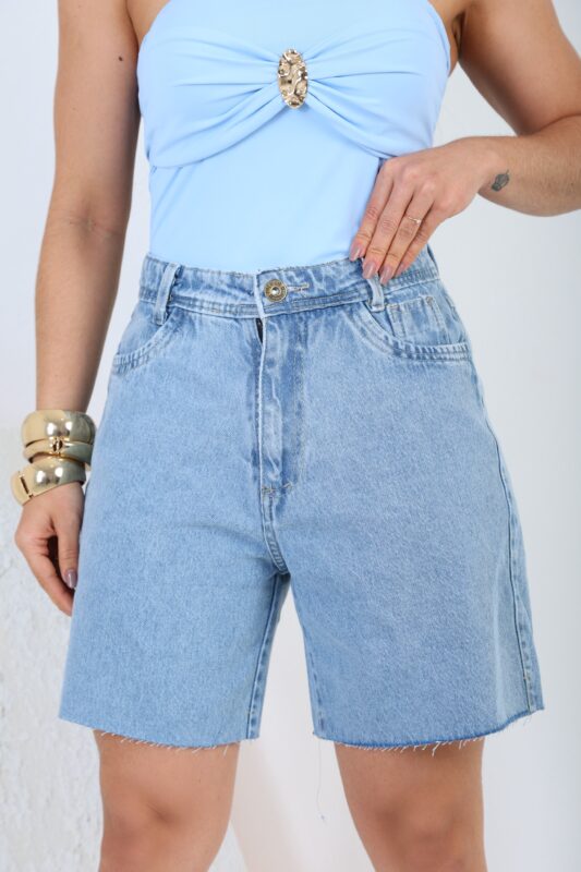 Bermuda Jeans Reta Bela 1 Bermuda Jeans Reta Bela