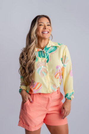 Camisa Estampa Folhagem - Exclusiva