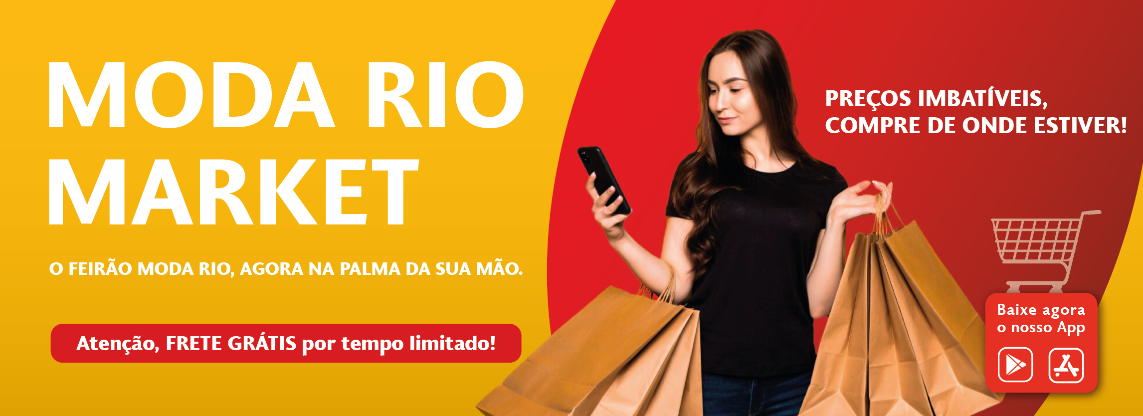 Banner Moda RIo Market,frete grátis