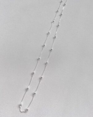 Colar de Bolinha em Prata 925