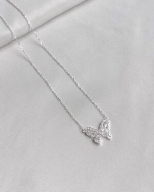 Colar Borboleta Prata 925