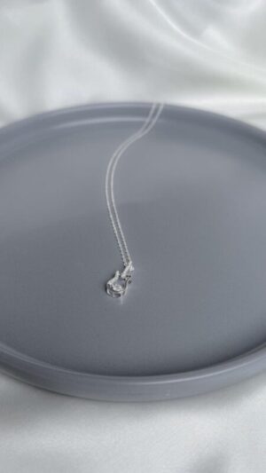 Colar Guitarra Cravejada Prata 925