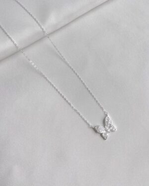 Colar Borboleta Prata 925