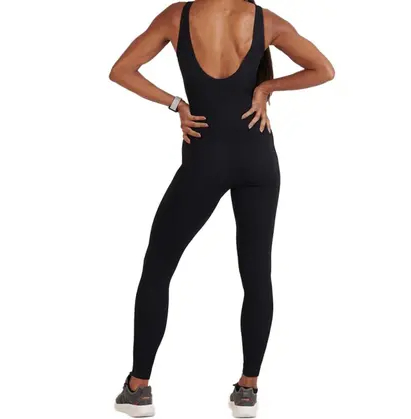 Macacão Legging Lupo Seamless Basic Feminina - Preto 2 Macacão Legging Lupo Seamless Basic Feminina - Preto - Imagem 2