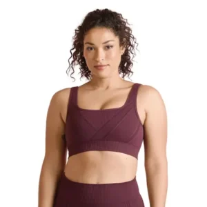 Top Lupo Sports Max II Sem Costura Alta Sustentação Fitness Cor Ameixa