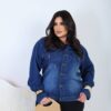 Jaqueta Jeans Plus Size Elegante