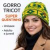 Gorro de Tricô Brasil Verde e Amarelo – Estilo Inverno Unissex