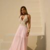 Vestido Longo com Top em Crochê