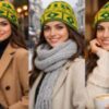 Gorro de Tricô Brasil Verde e Amarelo – Estilo Inverno Unissex