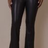 Calça Flare em Couro Ecológico – Plus Size