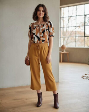 Calça Pantacourt Viscolycra